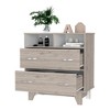 NicBex 2-Drawer Storage Cabinet with Open Shelves, 31.5" W Bedroom Dresser, Modern Dresser for Bedroom, Chest of Drawers - 4 of 4