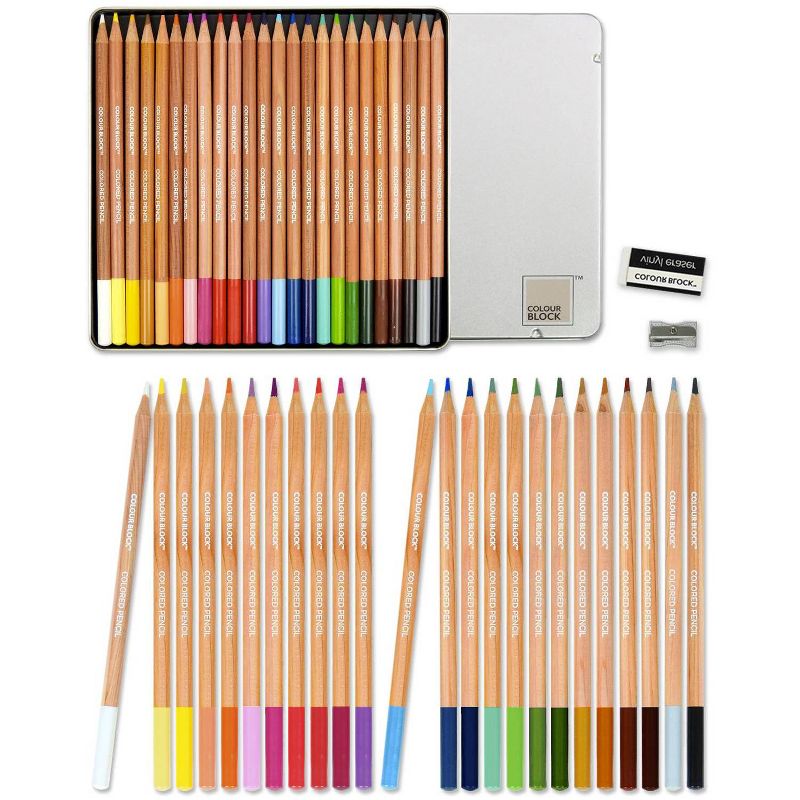24ct Colored Pencils  Gift Pack - Colour Block, 1 of 7