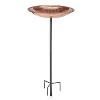 BBG18 18" Pure Copper Bird Bath on Garden Pole - Good Directions - 2 of 4