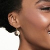 Ross-Simons Mother-Of-Pearl and Black Agate Yin-Yang Drop Earrings in 14kt Yellow Gold - 2 of 3
