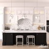 Hunter 12.75" Wedgefield Ceiling Light Brushed Nickel Finish - Modern Globe Pendant with Glass Shade, 1-Bulb Dimmable Design - 4 of 4