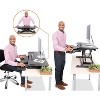 FlexPro Hero Standing Desk Converter - 37” Sit to Stand Desk with Keyboard Tray – Stand Steady - image 3 of 4