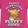 Girls' - Instant Message - Fluffy Cows Fitted Short Sleeve Graphic T-Shirt - 2 of 4