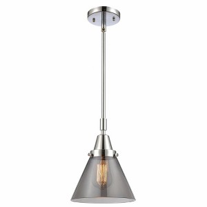 Cone - 1 Light Stem Hung Mini Pendant In Industrial Style-11.13 Inches Tall and 8 Inches Wide - 1 of 1
