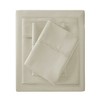 Elegant Fluffy Solid Cotton Sheet Set, All Season Bedding Set, Cozy Home Textile for Lux Bedroom Decor - 2 of 4