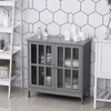 NicBex Modern Sideboard Cabinet with Storage Kitchen Multifunction Buffet Cabinet with 2 Doors for Kitchen,Living Room,Gray - 4 of 4