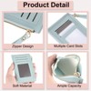 Unique Bargains PU Leather Zipper Design Credit Card Holder 2 Pcs - 3 of 4