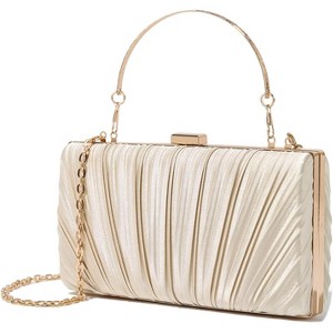 Clutch Purses for Women Pleated Evening Handbag with Chain Prom, Cocktail, and Wedding - 1 of 4