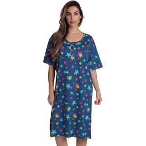 Just Love Short Sleeve Nightgown Sleep Dress for Women 4365-10717-XL - 1 of 3