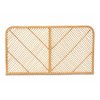 bali & pari Queen Sakina Rattan Wall Mount Headboard Natural/Brown: Bedroom Furniture, No Assembly Required - 3 of 4