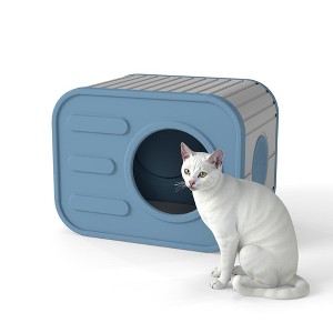 Yardgrace Indoor/Outdoor Cat House Resin Weatherproof with Camera-Shaped Design - 1 of 4