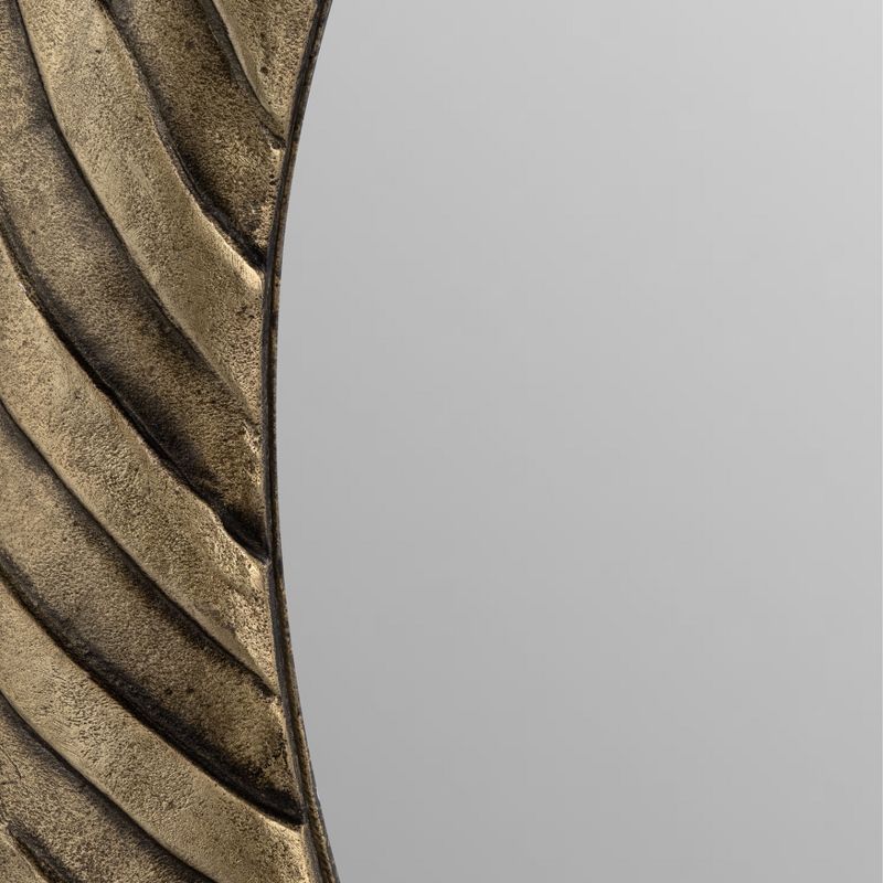 SAGEBROOK HOME 29&#34; Metal Hurricane Pattern Mirror Bronze, 5 of 8