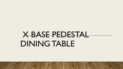 Winslet Round Black Wood X Base Dining Table