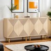 Hommoo Modern Sideboard Buffet, 59" Wood Storage Cabinet with Doors - 3 of 4