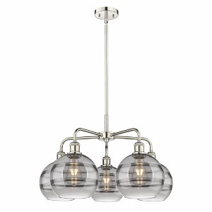 Rochester - 5 Light Stem Hung Chandelier In Industrial Style-15.38 Inches Tall and 26 Inches Wide - 1 of 1