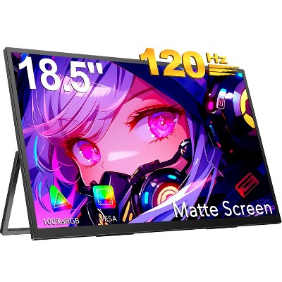 UPERFECT 18.5" 120Hz Portable Gaming Monitor 180° Adjustable Stand FHD 1080P HDR USB C HDMI, For Laptop, Phone, PC, Gaming Consoles