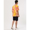 Lars Amadeus Men's Summer Tie-Dye Design Tee Short Sleeves Hip Hop Printed T-Shirt - 4 of 4