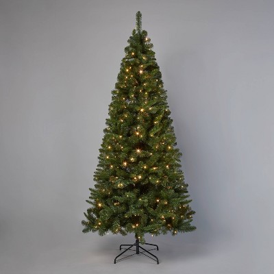 Photo 1 of 7.5 Pre-Lit Alberta Artificial Christmas Tree LED Dual Color Lights - Wondershop