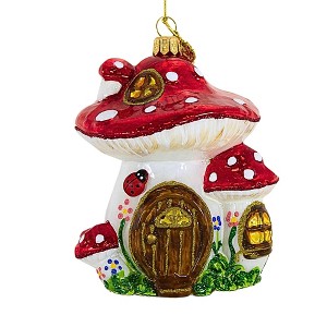 Huras Family 4.5 Inch Christmas In Mushroom Kingdom Christmas Tree Ornament , Spring Christmas Toadstool (1PC) - 1 of 3