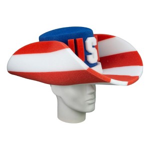 Foam Party Hats Patriotic Giant Cowboy Hat - 1 of 4