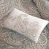4Pcs coverlet Set Paisley Printed Cotton Quilt with Embroidered Pillow Hypoallergenic Polyester Fill - 3 of 4