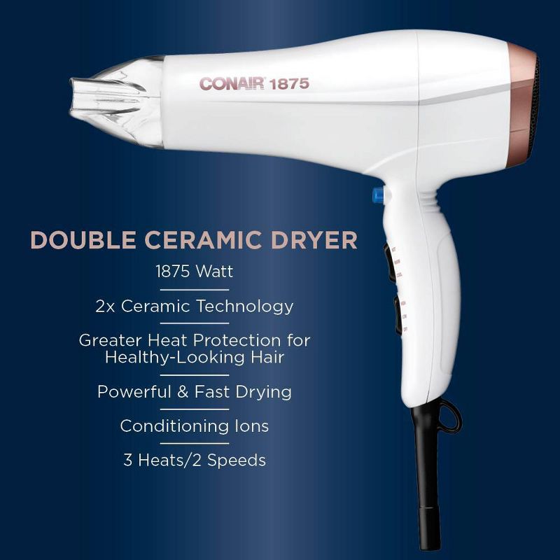 Conair Double Ceramic Hair Dryer - 1875W, 4 of 16