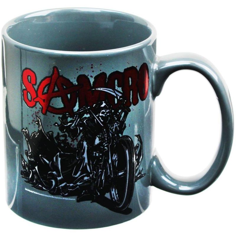 Just Funky Sons of Anarchy SAMCRO Reaper Motorcycle 22oz Coffee Mug, 1 of 3