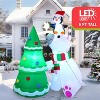 Joyfy 6 FT Tall Christmas Inflatable Decoration, Polar Bear with Penguin & Xmas Tree Inflatable with Built-in LEDs for Xmas Party Outdoor Yard Decor - 4 of 4