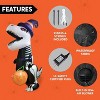 Joyfy 8 FT Halloween Inflatable Outdoor Decorations, Inflatable Skeleton Dinosaur with Pumpkin for Halloween Outdoor Yard Garden Lawn Decorations - 4 of 4
