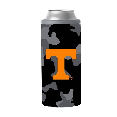 NCAA Tennessee Volunteers 12oz Black Camo Slim Can Cooler