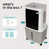 SereneLife 30L Portable 3-in-1 Air Cooler Fan & Humidifier with WiFi Control – SLACSW538 – White & Gray - 2 of 4
