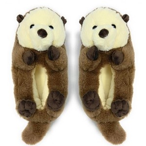 Oooh Yeah! Kid's Animal Hug Slippers (Abe the Otter) - 1 of 4