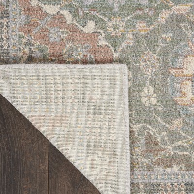 Transitional Moroccan Lanterns Wool Area Rug 8' x 10' - Grey