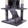 Lyngins Cat Tree Scratching Ball, Plush Cushion, Ladder and Condos,Cat Tower for Indoor Cats,Gray - 3 of 4