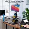 Mount-It! Electric Standing Desk Converter, Motorized Tabletop Sit Stand Desk with Monitor Mount, Freestanding 28" Wide Platform - 4 of 4