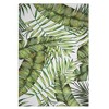 Area Rug Palm Tree Leaf Washable Area Rug, Non Slip Low Profile, Green - 2 of 4