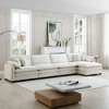 Oversized 150.38" Corduroy Modular L-Shaped Sectional Sofa with Double-Layer Cushions and Ottomans, 5-Piece Free combination Sofa - 3 of 4