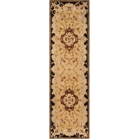 Safavieh Classic CL304D Toupe / Light Green Rug 2'3 x 8' Runner