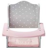 Olivia's Little World - Polka Dots Princess Baby Doll High Chair - Grey - 4 of 4