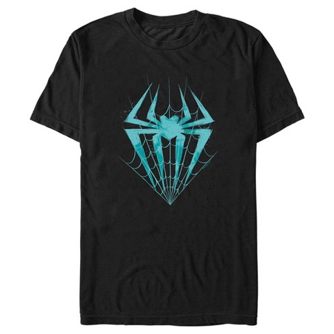 Men's Spider-man: Across The Spider-verse Green Spider Logo T-shirt : Target