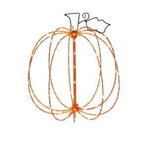 10In Spooky Town 3D Wire Décor Orange Lights Ac/tiny Lites On/off Pumpkin - 1 of 2