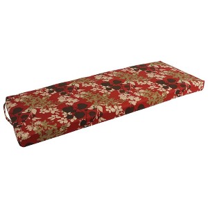 Blazing Needles, 48-inch by 19-inch Patterned Outdoor Spun Polyester Loveseat Cushion - 1 of 3
