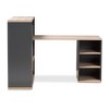 43.7" Pandora Built-In Shelving Unit with Storage Compartments - Baxton Studio - image 2 of 4