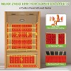 Real Relax 2 Person Low EMF FAR Infrared Saunas for Home,Canadian Hemlock Wood Sauna with 9 Chromo Therapy Lights,Bluetooth Speakers for Home & Gym - 2 of 4