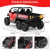 Garvee 24V 4WD 6-Wheel Ride On Dump Truck for Kids, 2-Seater Electric Truck with Remote Control, Motorized Dump Bed, Shovel, LED Lights & Music - 2 of 4