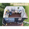 AMERLIFE Outdoor Storage Shed with Sliding Doors Two 4-Pane Windows - 4 of 4