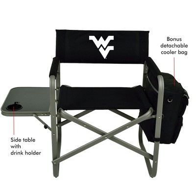 NCAA West Virginia Mountaineers Deluxe Sports Chair with Side Table