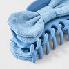 Girls' Denim Bow Claw Clip - art class™ Blue: Hair Accessories for Securing All Hair Types - 3 of 3