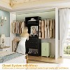 Aheaplus 8 FT Closet Organizer with Mirror, Closet System with Drawer and Extendable Hanging Rod - 3 of 4