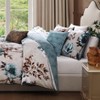 Bebejan Flowers in the Mist 100% Cotton 5 Piece Reversible Comforter Set - 4 of 4